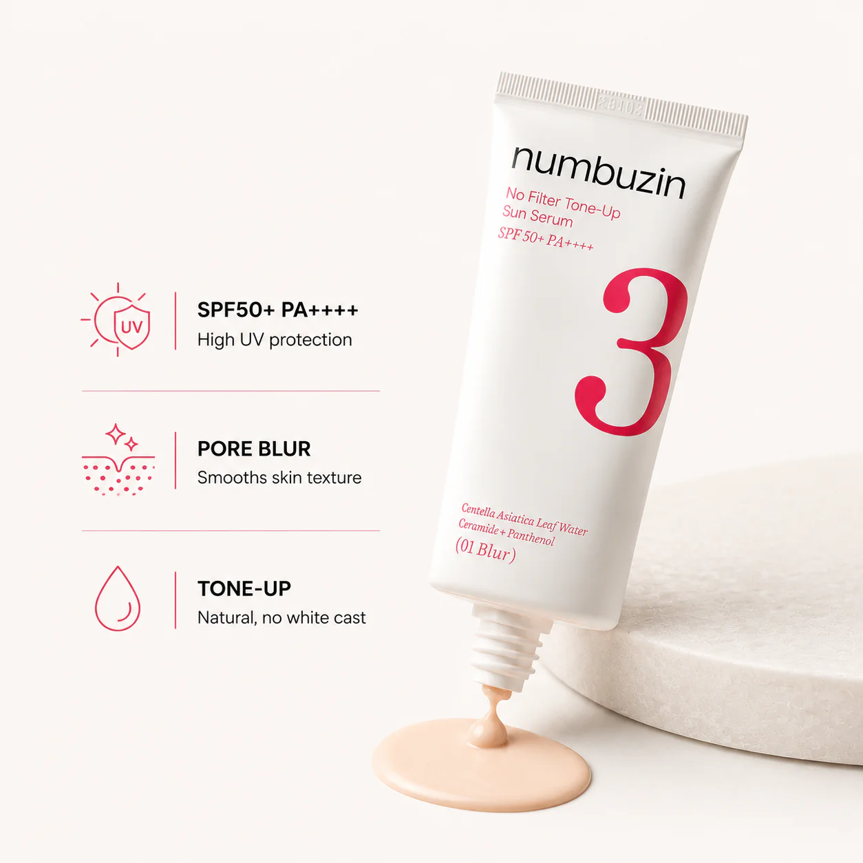 NUMBUZIN NO FILTER TONE-UP SUN SERUM 50ML