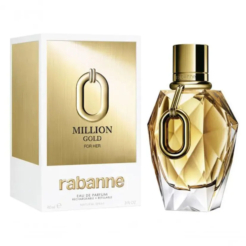 Rabanne Million Gold For Her Refillable EDP 90ml