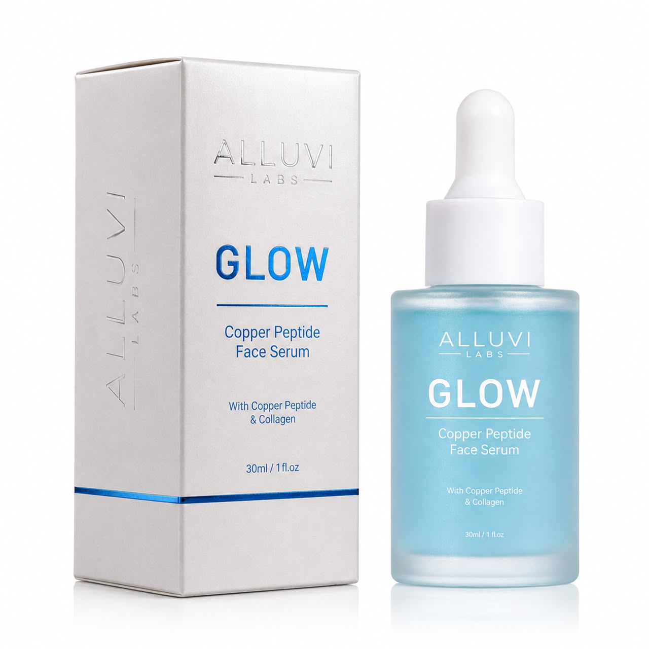 Alluvi Labs Glow Copper Peptide Face Serum 30 ml