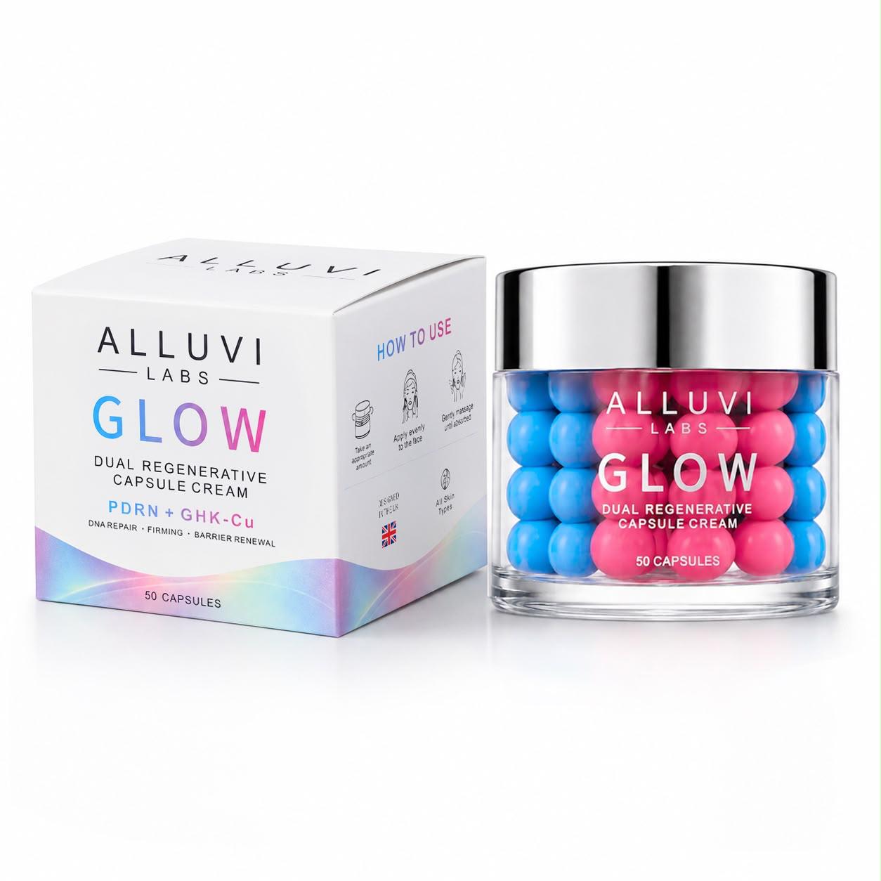 Alluvi Labs Glow Dual Regenerative Capsule Cream — Creme facial em cápsulas