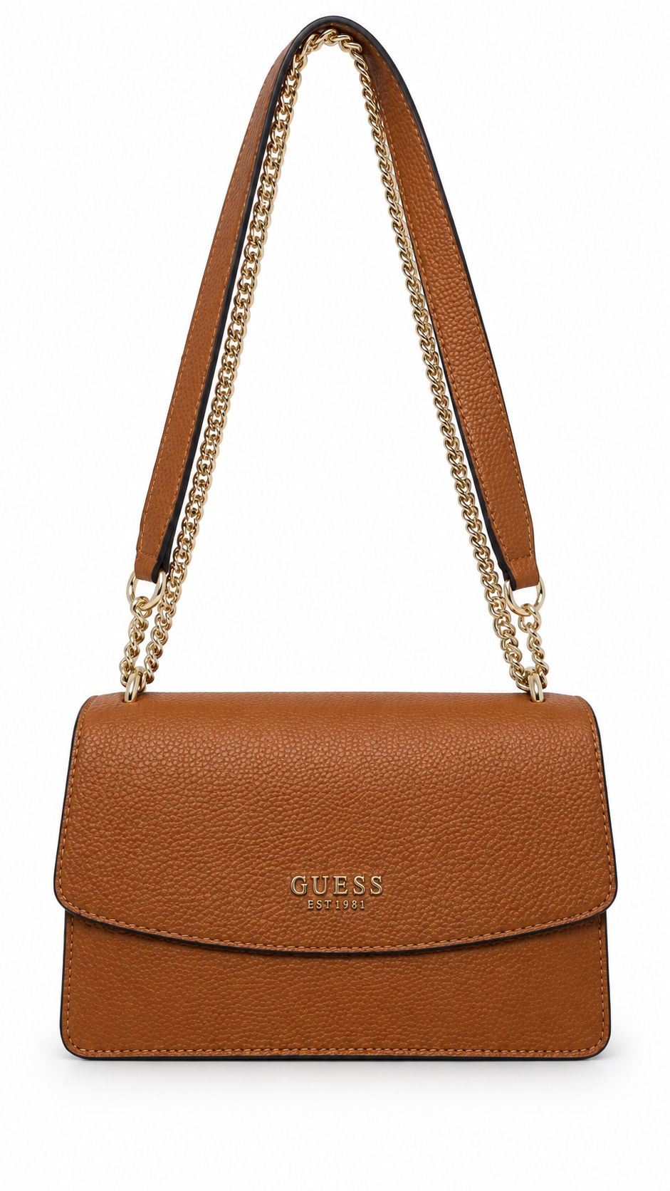 Bolsa Guess Tiracolo Caramelo com Corrente